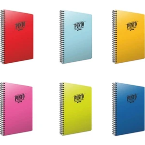Punto Spiralli A4 80 Yap Pp Kapak Defter Seti Kareli 6'lı