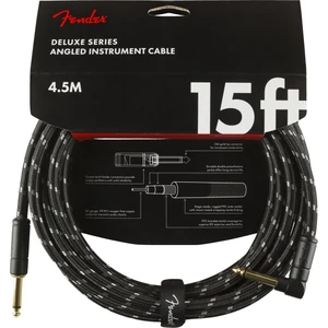 Deluxe Series Instrument Cable Black Tweed Açılı - 4.5 Metre Enstrüman Kablosu