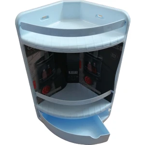 Qlux Ideas İki Katlı Çekmeceli Banyo Köşeliği Şampuanlık