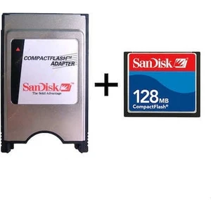 SND128 128 MB Compact Flash Hafıza Kartı+Compact Flash Adatör