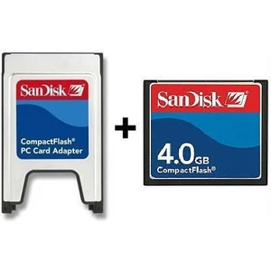 Snd4 4gb Compact Flash Kart + Pcmcıa Adaptör