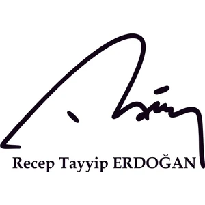 Recep Tayyip Erdoğan Sticker - Rte Sticker - Erdoğan Araba Etiket 30X25 cm