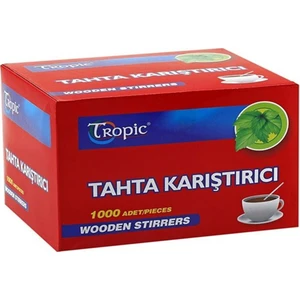 Tahta Ahşap Karıştırıcı Çay Kaşığı 1000'LI