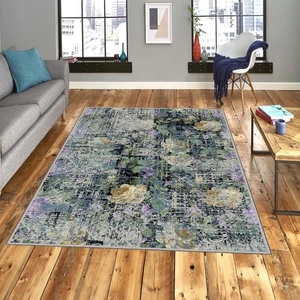 Dekoratif Özel Tasarım Modern Yıkanabilir Kaymaz Taban Halı 140 x 220 cm