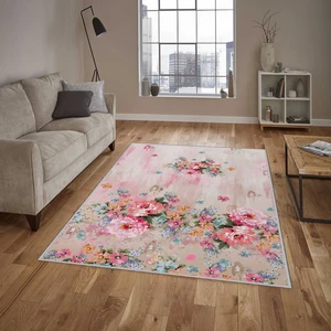Dekoratif Özel Tasarım Modern Yıkanabilir Kaymaz Taban Halı 140 x 220 cm