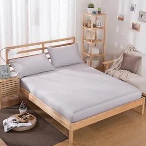Kumaş Lastikli Çarşaf Takımı Gri 160 x 200 cm