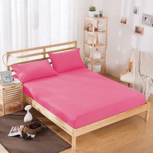 Kumaş Lastikli Çarşaf Takımı 100 x 200 cm Pembe