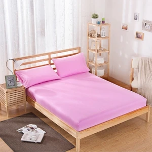 Kumaş Lastikli Çarşaf Takımı 100 x 200 cm Gül Kurusu