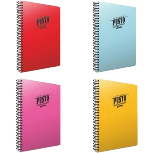 Punto Spiralli A4 80 Yap Pp Kapak Defter Seti Çizgili 4'lü