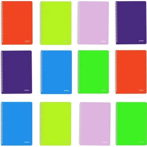 Defter Spiralli Pp Kapak A4 60 Yaprak Kareli 12'li