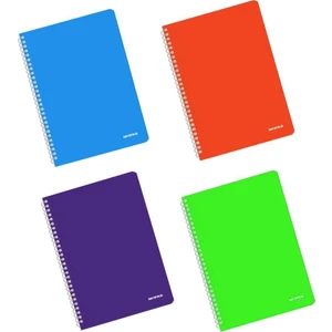 Defter Spiralli Pp Kapak A4 60 Yaprak Kareli 4'lü