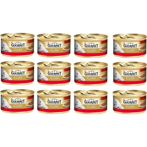 Purina Gourmet Gold Sığır ve Parça Etli Yaş Kedi Maması 85 gr x 12 Adet