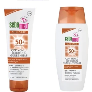 Sun Güneş Koruyucu Set- Spf 50+ 75 ml Krem ve 150 ml Losyon