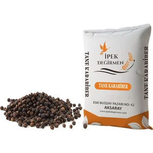 İpek Değirmen Baharat Tane Karabiber Elenmiş Katkısız İri Taneli 500 GR