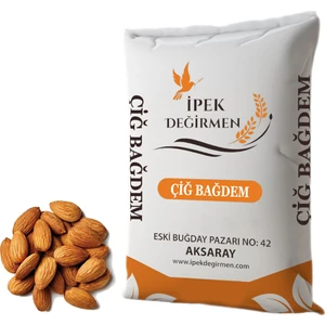İpek Değirmen Lüks Kuruyemiş Yerli Yağlı İri Jumbo Çiğ Badem İçi 1 KG