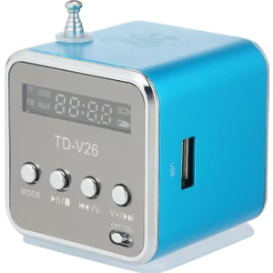 3,5 mm Kablolu Mini Hoparlör Taşınabilir Mp3 Çalar Fm (Yurt Dışından)