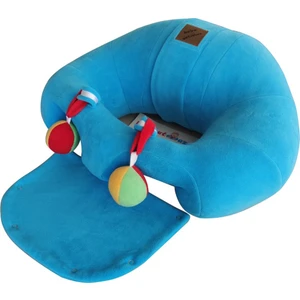 Bebe Yatmaz Çıngıraklı Mavi Bebeyatmaz Bebek Oturma Destek Minderi Bebek Koltuğu