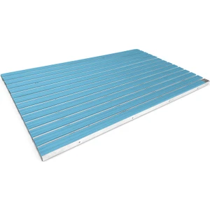 Gömme Tip Kauçuk Üst Yüzeyli Alüminyum Mavi Paspas 60 x 120 cm