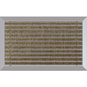 Halı Üst Yüzeyli Alüminyum Ince Seri Deve Tüyü Renk Paspas 50 x 80 cm