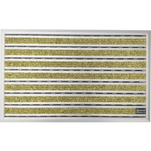 Halı Üst Yüzeyli Alüminyum Ince Seri Deve Tüyü Renk Paspas 60 x 90 cm
