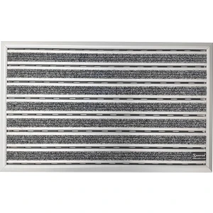 Halı Üst Yüzeyli Alüminyum Ince Seri Paspas 60 x 90 cm