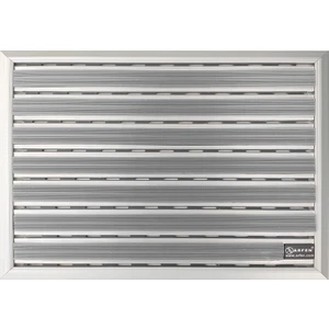 Kauçuk Üst Yüzeyli Ince Seri Alüminyum Gri Paspas 40 x 70 cm