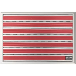 Kauçuk Üst Yüzeyli Ince Seri Alüminyum Kırmızı Paspas 40 x 70 cm