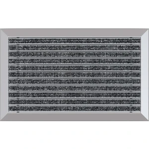 Halı Üst Yüzeyli Alüminyum Gri Paspas 90 x 180 cm