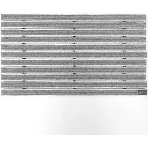 Gömme Tip Halı Üst Yüzeyli Alüminyum Gri Paspas 60 x 120 cm