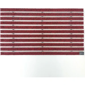 Gömme Tip Halı Üst Yüzeyli Alüminyum Kırmızı Paspas 60 x 120 cm