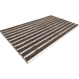 Gömme Tip Halı Üst Yüzeyli Alüminyum Kahverengi Paspas 60 x 120 cm
