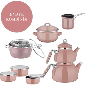 Rose Chocolate Emaye Kombinim Set N2954