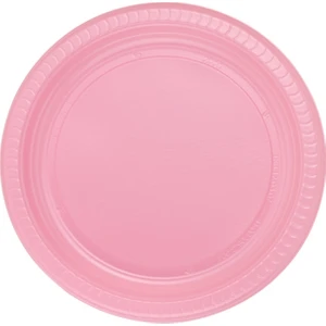 İrem Süs Evi 25'li Plastik Pembe Tabak