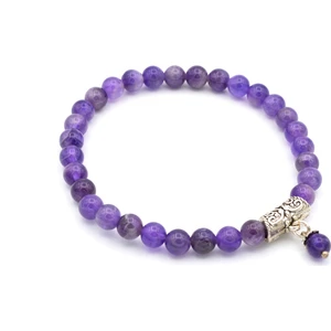 Hakiki Doğal Ametist Bileklik 1.kalite 006