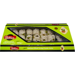 Mini Baklava Dilimi Antep Fıstıklı Tahin Helvası 300 gr