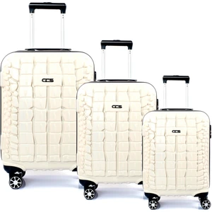 5201 Crocodıle Abs 3'lü Valiz Seti