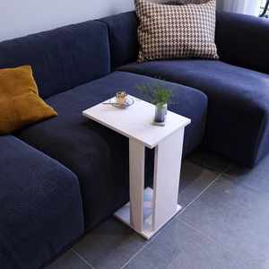 Pasific Home Single Çok Amaçlı Tekerlekli C Sehpa ,Koltuk Sehpası - Açık Koton