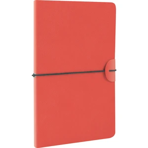 Keepnotes Iplik Dikiş 120 Yaprak Deri Sert Kapak Çizgili Defter 13 x 21 cm Kırmızı