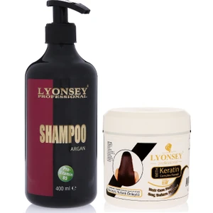 Argan Şampuanı 400 ml + Keratin Komplex Saç Maskesi 500 ml
