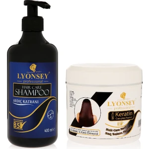 Ardıç Katranı Şampuanı 400 ml + Keratin Komplex Saç Bakım Maskesi 500 ml