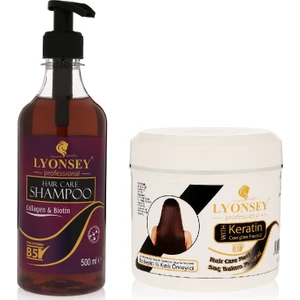 Biotin&collagen Şampuan 500 Ml+ Keratin Komplex Saç Maskesi 500 ml