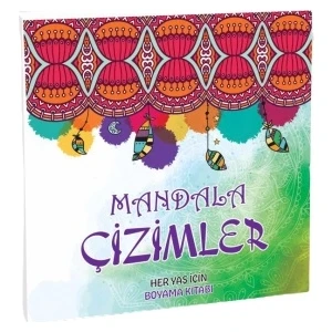 Mandala Çizimler Ger Yaş Için Boyama Kitabı