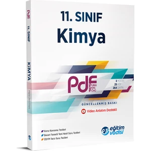 Eğitim Vadisi Yayınları 11.Sınıf Kimya PDF Planlı Ders Föyü