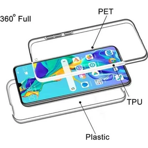 Coverzone Samsung Galaxy M31 360 derece Full Koruma Tpu + Pc Şeffaf