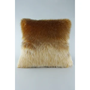 Peluş Kırlent Kılıfı Hardal