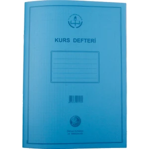 Plastik Kapak Kurs Defteri