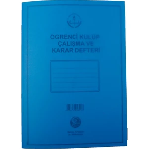 Plastik Kapak Öğrenci Kulübü Çalışma ve Karar Defteri