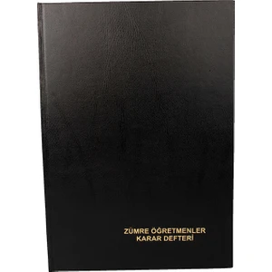 Ciltli 96 Yaprak Zümre Öğretmenler Kurul Karar Defter