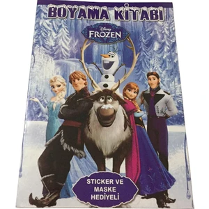 Frozen Karlar Ülkesi Boyama Kitabı (Sticker+Maskeli) 1 Adet