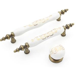 Porselen Yıldız Kulp Düğme